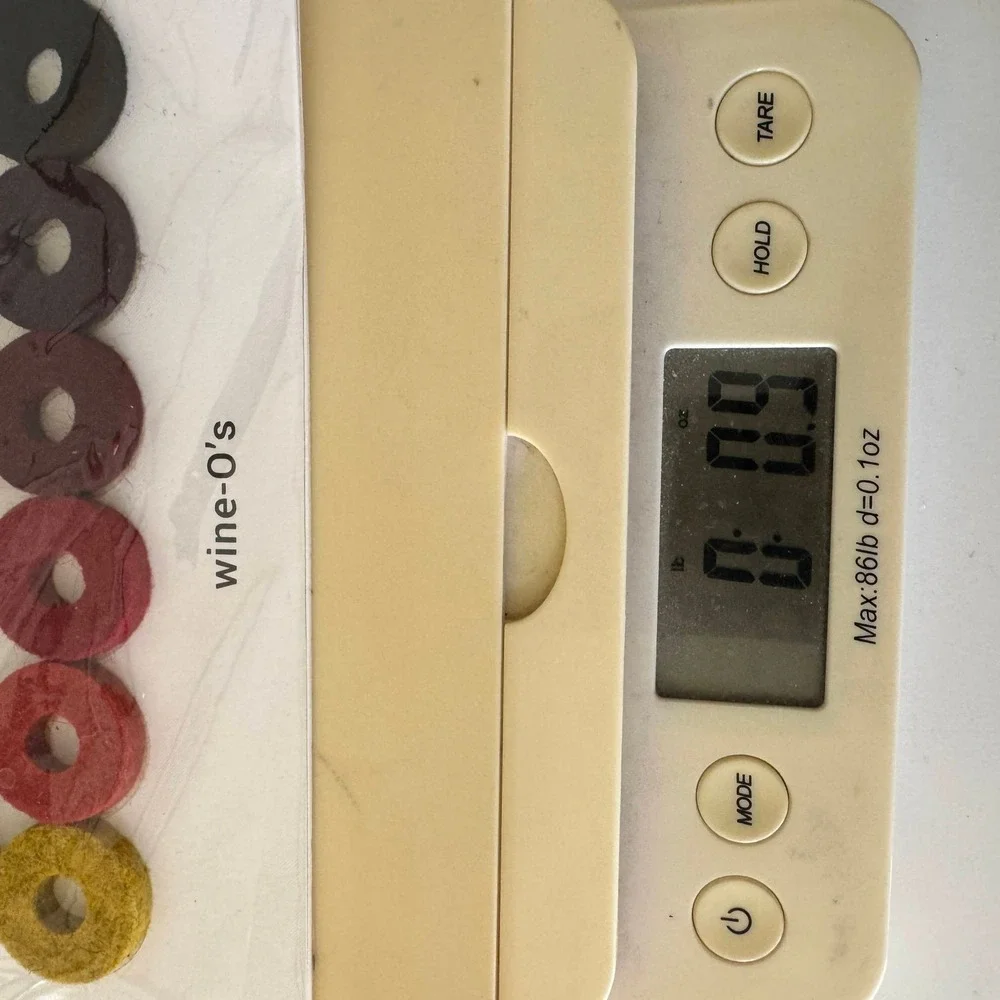 Graf Lantz Wine O's Merino Wool Felt Wine Charms Set of 12 Multicolor USA Made